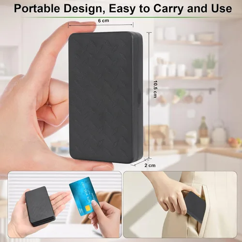 Vista 4 de Básculas digitales de bolsillo de 0.01/35.27 oz, básculas portátiles de precisión de gramos con 7 unidades y función de tara, básculas de cocina