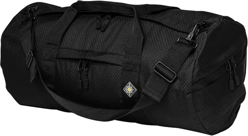 Vista 13 de Bolsa de lona con bolsillos, bolsa de viaje resistente, 1050D Tuff Cloth, Verde bosque, Premium con cremalleras