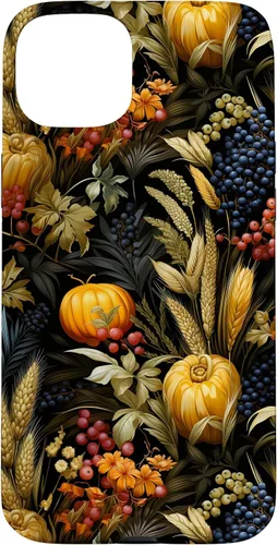Vista 9 de iPhone 12 mini otoño hojas caídas calabaza especia cosecha feliz otoño caso