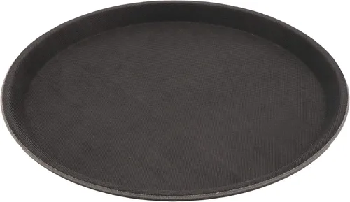 Vista 12 de G.E.T. NS-1014-BR Bandeja rectangular antideslizante de plástico sin BPA, de 10 x 14 pulgadas, color marrón