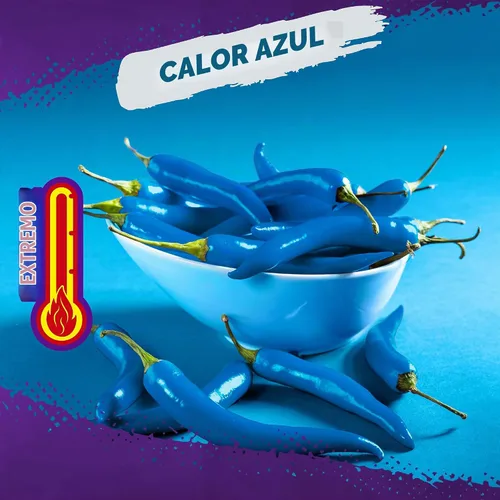 Vista 3 de Takis Blue Heat Rolled Tortilla Chips, sabor a chile picante, caja multipaquete con 14 bolsas de 9.9 onzas