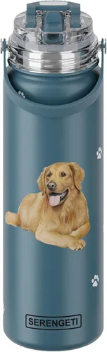 Vista 34 de SERENGETI Botella de Agua de 24 Oz de Acero Inoxidable con Tapa a Prueba de Derrames - Termo de agua de doble pared con aislamiento al vacío PERRO