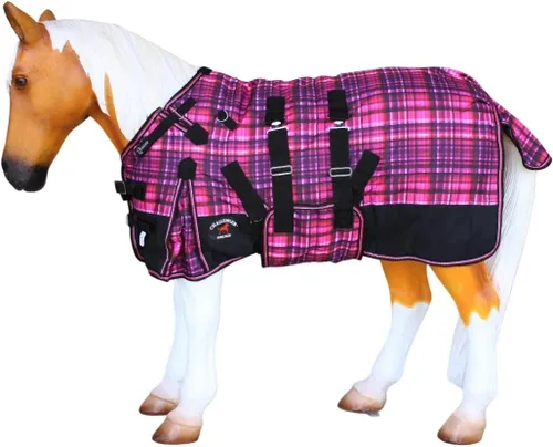 Vista 16 de CHALLENGER 1200D Foal Winter Blanket Miniature Pony Donkey Bellyband Turquoise Rustic