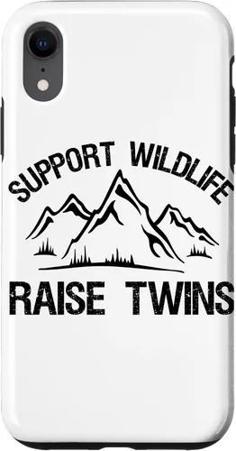 Vista 25 de Support Wildlife Raise Twins Funny Twin Mom Dad Gift Case for iPhone 17