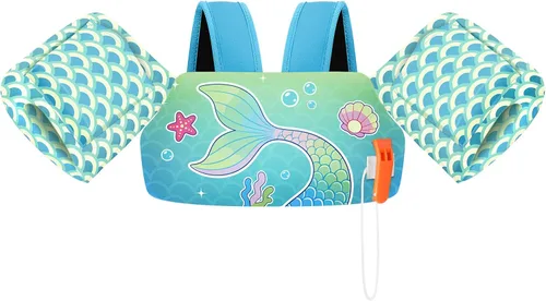 Vista 12 de HeySplash Chaleco de natación para niños pequeños, flotadores para niños de 22 a 44 libras/22 a 55 libras, chaqueta de natación para niños