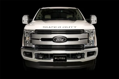 Vista 2 de Putco 55552BPFD Ford Super Duty Emblemas con letras para portón trasero, estampado negro platino