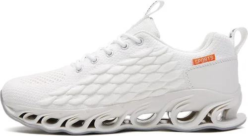 Vista 2 de TSIODFO Tenis deportivos casuales para hombre, para gimnasio, correr, correr, correr y correr