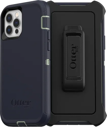 Vista 2 de OtterBox Funda para iPhone 12 y iPhone 12 Pro Defender Series - Poción de bayas (vino de frambuesa/Boysenberry), resistente y duradera