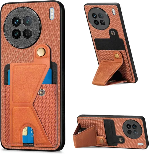 Vista 137 de Funda para Oppo K10x / OnePlus Nord CE 2 Lite 5G Funda para Realme 9 5G / 9 Pro / Q5 / V25 Funda de piel sintética con ranuras para tarjetas