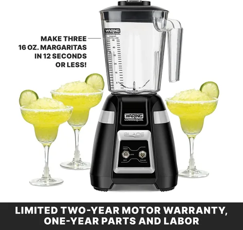 Vista 5 de Batidora Waring Blade con tarro de copoliéster de 48 oz y palanca y pulso 1.5 Horsepower Motor, 2-Speed Toggle Controls with Pulse, 48 oz