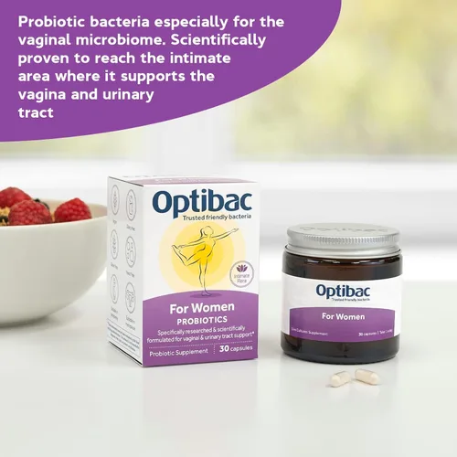 Vista 2 de Optibac Probiotics for Women - Probiótico vegano para apoyar la flora de la vagina y la salud del tracto urinario - 14 cápsulas