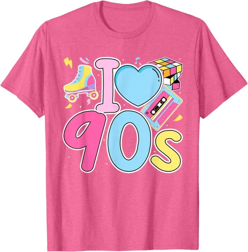 Vista 43 de I Love 90's Retro Style Nostalgia Vibe Funny 1990's Party T-Shirt Negro