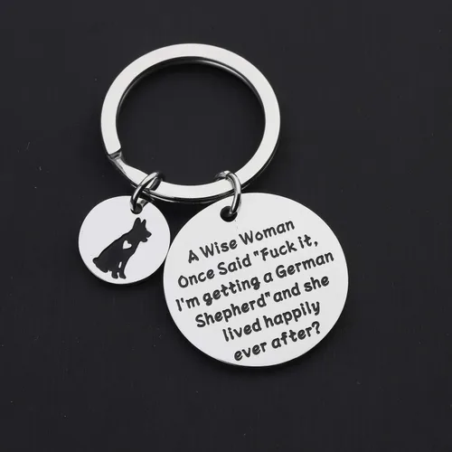 Vista 3 de TGBJE Regalo de pastor alemán, A Wise Women Getting a German Shepherd She Lived Happily Ever After German Shepherd MomDad Gift
