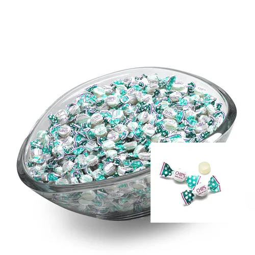 Vista 5 de Chips EUCALYPTUS MENTHOL, 1 libra Tamaño "Coro" - Pastillas italianas clásicas