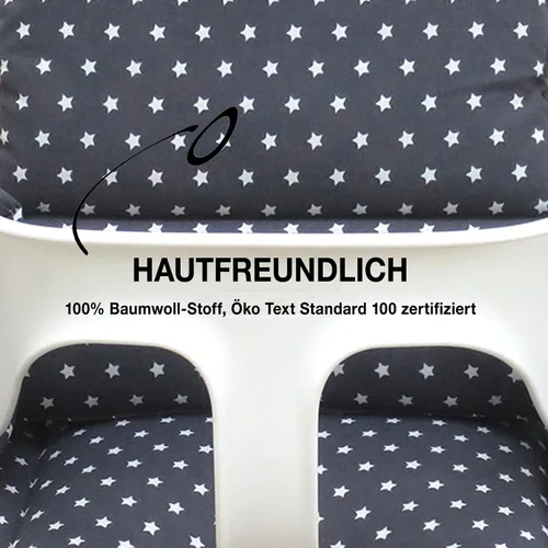 Vista 5 de Blausberg Baby - Juego de Cojines para Trona Tripp Trapp de Stokke - Anthracite