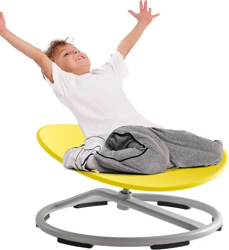 Vista 10 de ROBUD Silla giratoria sensorial para niños, silla giratoria para niños con autismo con diseño antideslizante, entrenamiento de coordinación