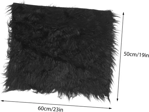 Vista 2 de Toyvian Trajes de piel sintética para niña recién nacida, accesorios para sesión de fotos de bebé, manta para niños recién nacidos, mantas
