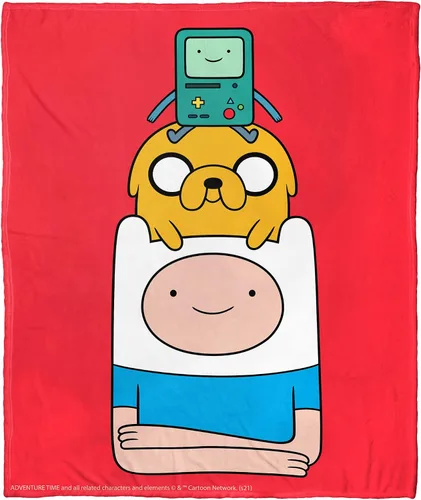 Vista 22 de Northwest Adventure Time - Manta de seda táctil, 50 x 60 pulgadas, Adventure Comic