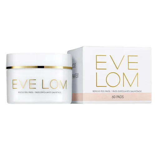 Vista 3 de EVE LOM Rescue Peel Pads for Face - Cuidado diario de la piel exfoliante con ácidos AHA, PHA y BHA - Cuidado de la piel revitalizante e hidratante