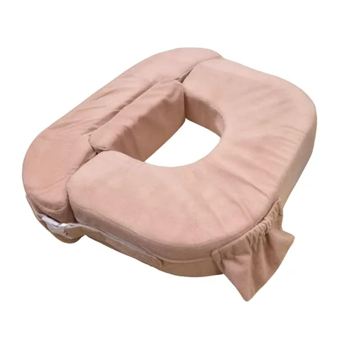 Vista 9 de My Brest Friend Almohada de lactancia gemelar – Comodidad mejorada con funda – Soporte ergonómico definitivo para lactancia materna – Correa