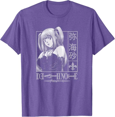 Vista 9 de Death Note Camiseta de anime Misa Kanji Frame Negro