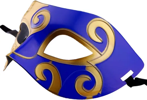 Vista 3 de Máscara de mascarada retro unisex de Mardi Gras para disfraz de fiesta (paquete de 10)