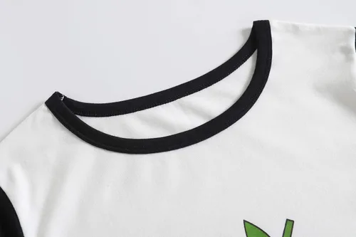 Vista 3 de Camisón de manga corta para niñas grandes con estampado de gatos y día perezoso