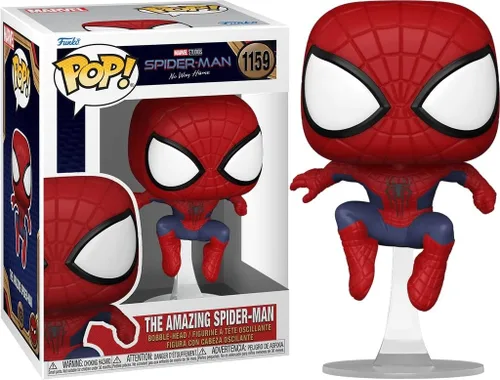 Vista 2 de POP Marvel: Spider-Man: No Way Home - Figura de vinilo Funko de The Amazing Spider-Man (con funda protectora de caja compatible), multicolor, 3.75