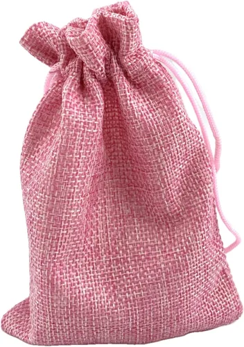 Vista 45 de Palmhomee Paquete de 20 bolsas de regalo de arpillera con cordón, bolsas de joyería de lino, bolsas de yute de boda para joyas y bolsas