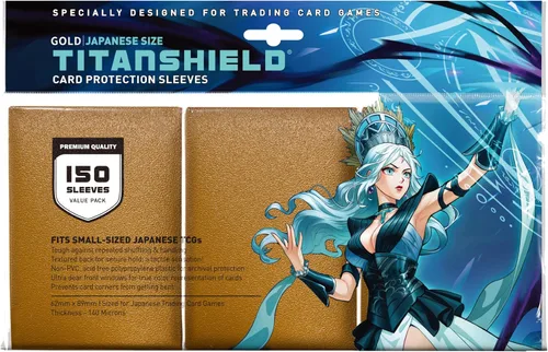 Vista 16 de TitanShield - Fundas para tarjetas pequeñas, color naranja (150 fundas), se adapta a Yugioh Protectores de baraja de tarjetas coleccionables