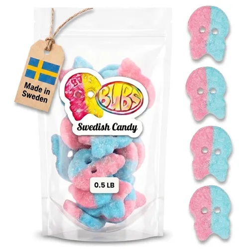 Vista 21 de Caramelos suecos, caramelos de gomitas, mezcla de dulces variados, dulces Bubs (0.5 libras, plátano toffee ovalado)