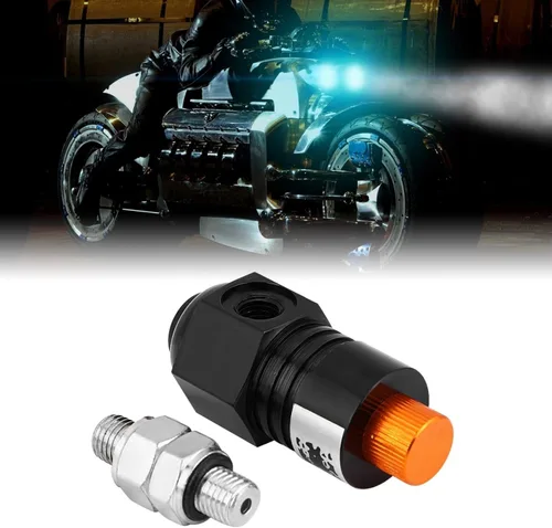Vista 3 de ABS para motocicleta Sistema de frenado antibloqueado de la motocicleta Sistema de asistencia de pinza de freno de tornillo ABS negro 2.638 in