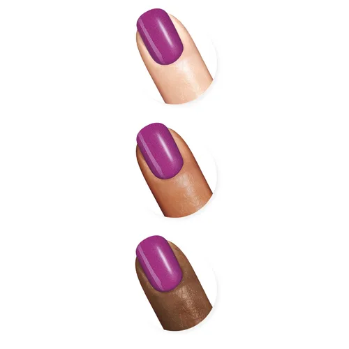 Vista 153 de Sally Hansen Xtreme Wear Esmalte de uñas sin rayas, acabado brillante, duradero, resistente a las astillas, transparente, color de uñas plateado 130