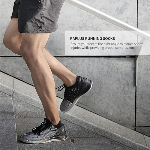 Vista 7 de Calcetines de compresión para correr de corte bajo (6 pares) para hombres y mujeres