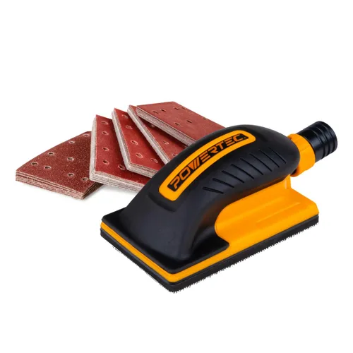 Vista 11 de POWERTEC 7-Piece PSA Sanding Block Kit, PE Foam (72560) Includes Assorted Profiles for Flat, Curved & Detailed Sanding, Compatible with PSA