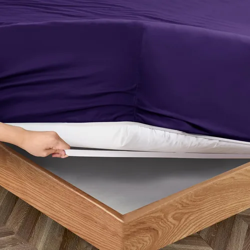 Vista 54 de Manyshofu Juego de sábanas de tamaño individual con bolsillos extra profundos, sábanas y fundas de almohada de 1800 hilos de lujo para hotel, juego