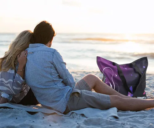 Vista 2 de Bolso de viaje para la playa con zíper, para mujer, plegable, impermeable, para la noche