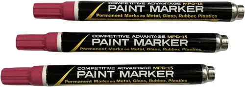 Vista 9 de Marcador de pintura esmaltada de ventaja competitiva MPD Permanente Impermeable Resistente a los rayos UV Blanco
