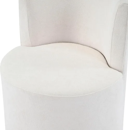 Vista 10 de Christopher Knight Home Silla - Silla moderna tapizada giratoria de 360°, silla de madera para sala de estar con rotación, cómoda silla de lectura