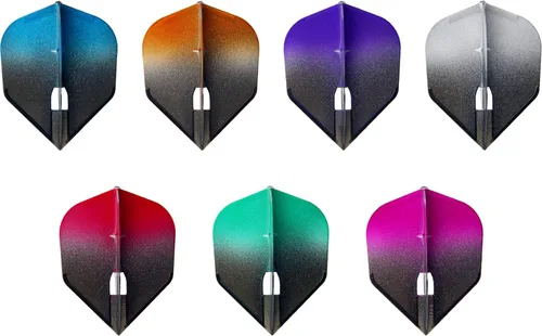 Vista 4 de L-style L3 Shape (Small Standard) PRO Molded Dart Flights – Champagne Ring Compatible – for Soft Tip & Steel Tip Darts