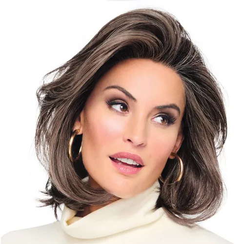 Vista 42 de Raquel Welch Flying Solo - Peluca para niños, 100% atada a mano por ropa de pelo, gorra pequeña promedio, RL10/12 castaño iluminado por el sol