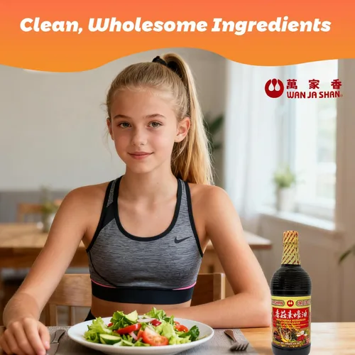 Vista 6 de Wan Ja Shan Salsa vegetariana de champiñones y ostras, de 33.8 onzas líquidas. .
