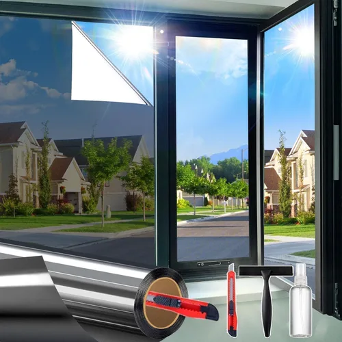 Vista 9 de Dwersty - Vinilo de privacidad arcoíris para ventana con línea de corte, adhesivos 3D, para vitrales, adhesivo estático, cubierta que bloquea