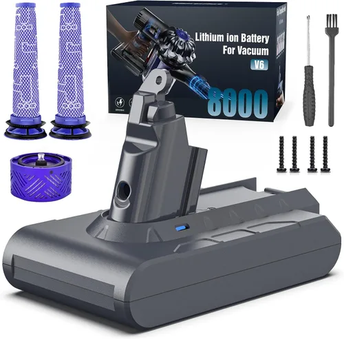 Vista 16 de Batería de repuesto recargable de 21.6V 8000mAh para Dyson V8 Series