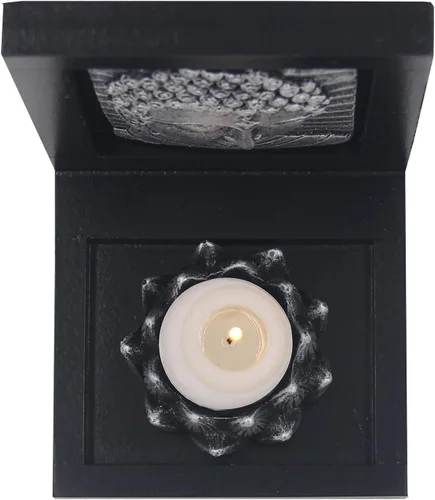 Vista 4 de DharmaObjects Portavelas de mesa Zen Garden Tea Light Gift & Home Decor (Buddha)