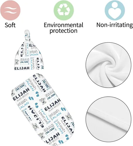 Vista 7 de Manta personalizada para bebé y niño con nombre, mantas de bebé personalizadas para niñas y niños con nombre, artículos personalizados para bebés
