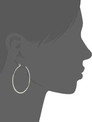 Vista 3 de Michael Kors - Arracadas de plata y oro rosa para mujer