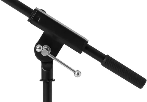 Vista 3 de Ultimate Support JS-MCFB50 - Soporte de micrófono de perfil bajo con pluma de longitud fija con altura ajustable de 16 a 23 pulgadas, paquete de 3