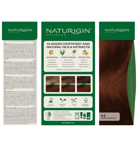 Vista 9 de Naturigin coloración permanente para cabello, Café Cobre
