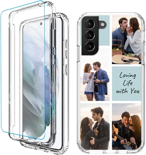 Vista 19 de Funda para teléfono con foto personalizada para Samsung Galaxy S21 5G, cubierta personalizada con imagen, texto, logotipo